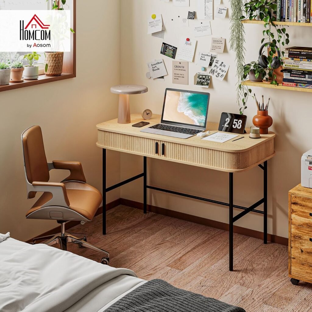 Amazon bureau style scandinave bois Homcom