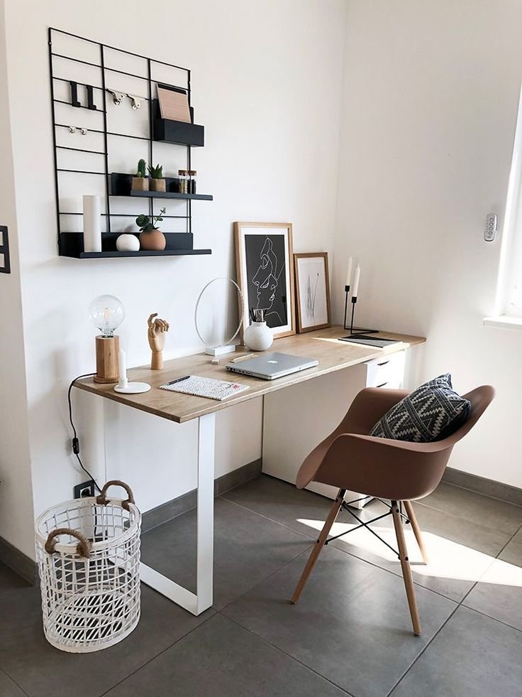 Bureau Amazon style scandinave blanc moderne