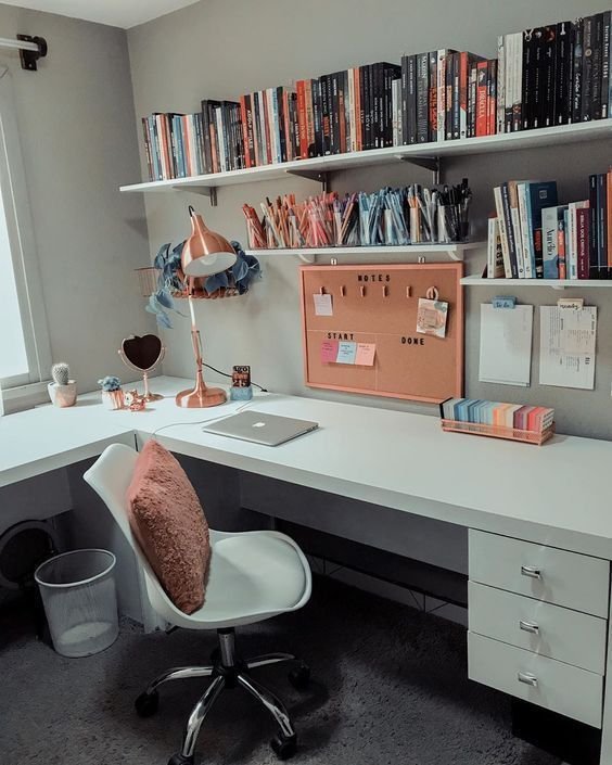 Bureau aesthetic clean organise