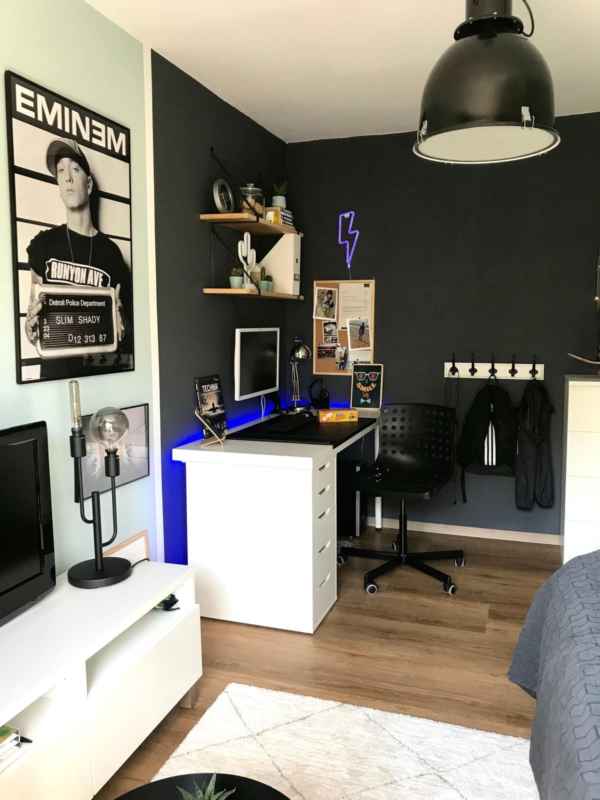 Bureau ado garcon style moderne musique