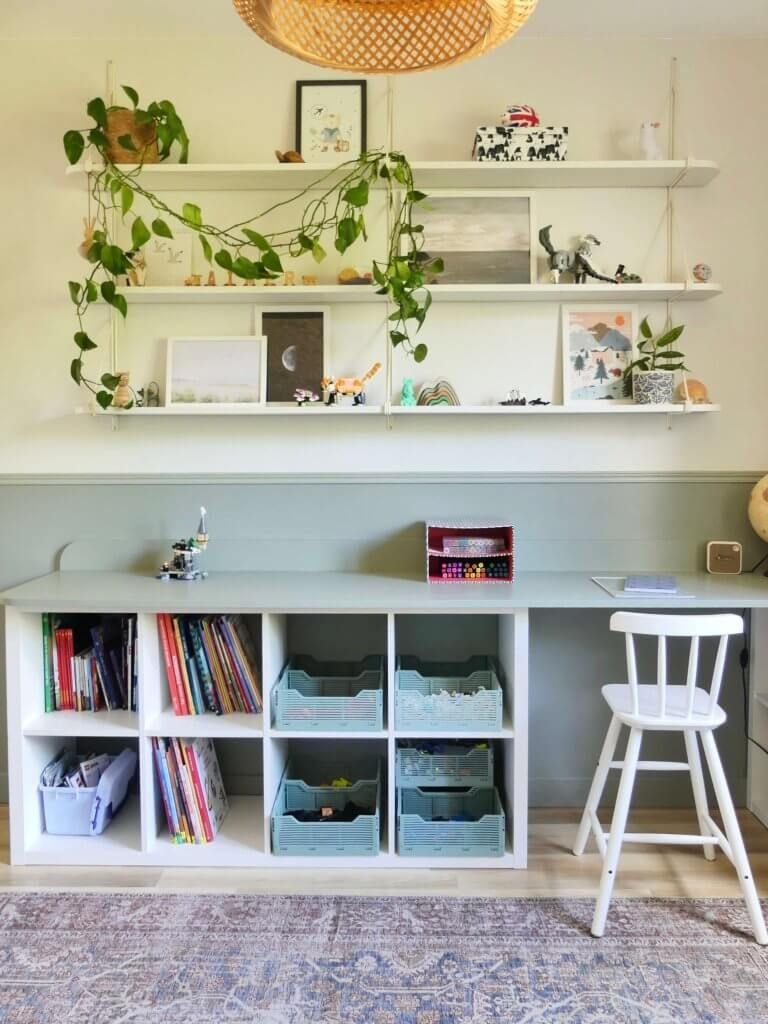 Bureau enfant DIY avec ikea Kallax home by Marie
