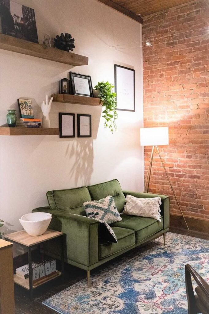 Deco bureau psychologue style scandinave boheme