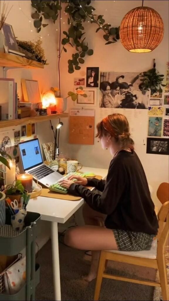 Deco chambre vintage ado bureau vintage boheme