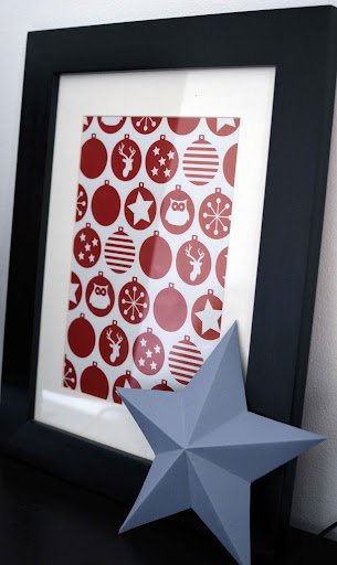 Decoration gratuite papier cadeau encadre