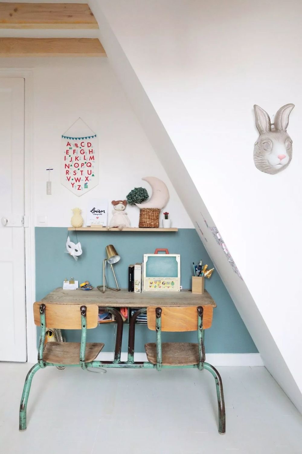 Idee bureau enfant pupitre ecolier casa vogue