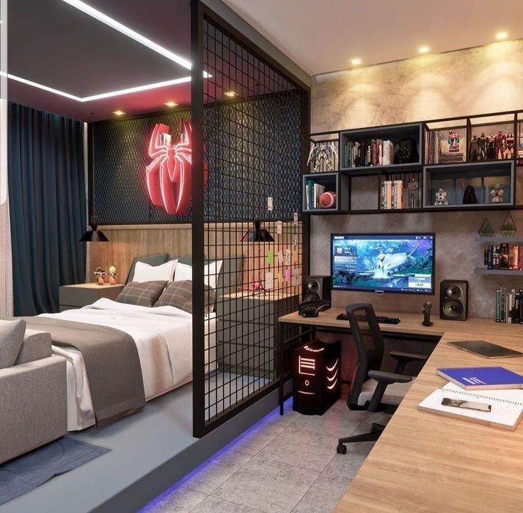 Idee deco bureau ado garcon chambre de reve