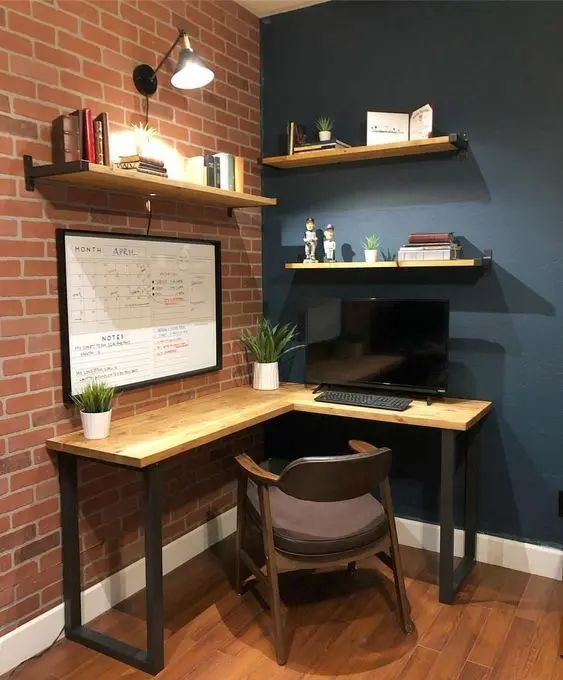 Idees deco bureau ado garcon style industriel