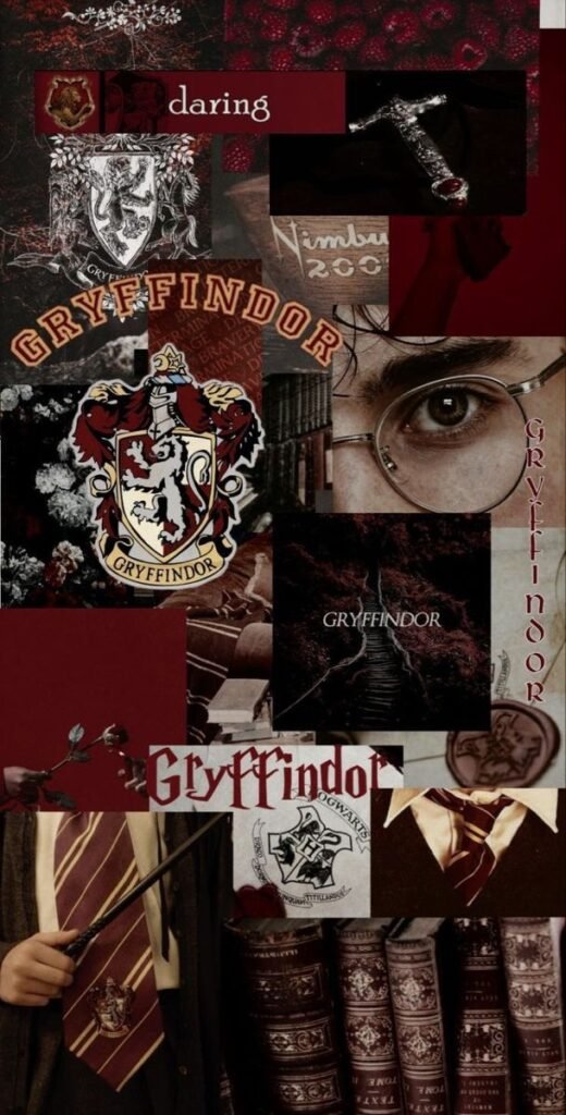 Moodboard deco chambre harry potter gryffondor