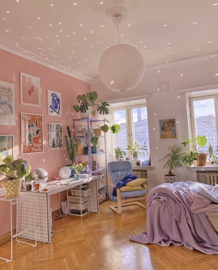 Chambre ado aesthetic pastel