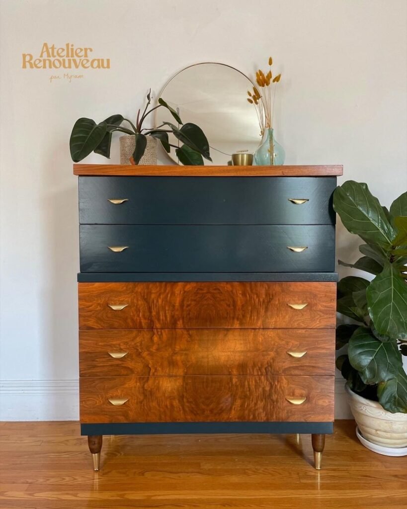 Chambre ado bleu canard atelier renouveau