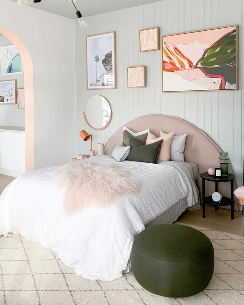 Chambre ado kaki et rose poudre norsu interiors