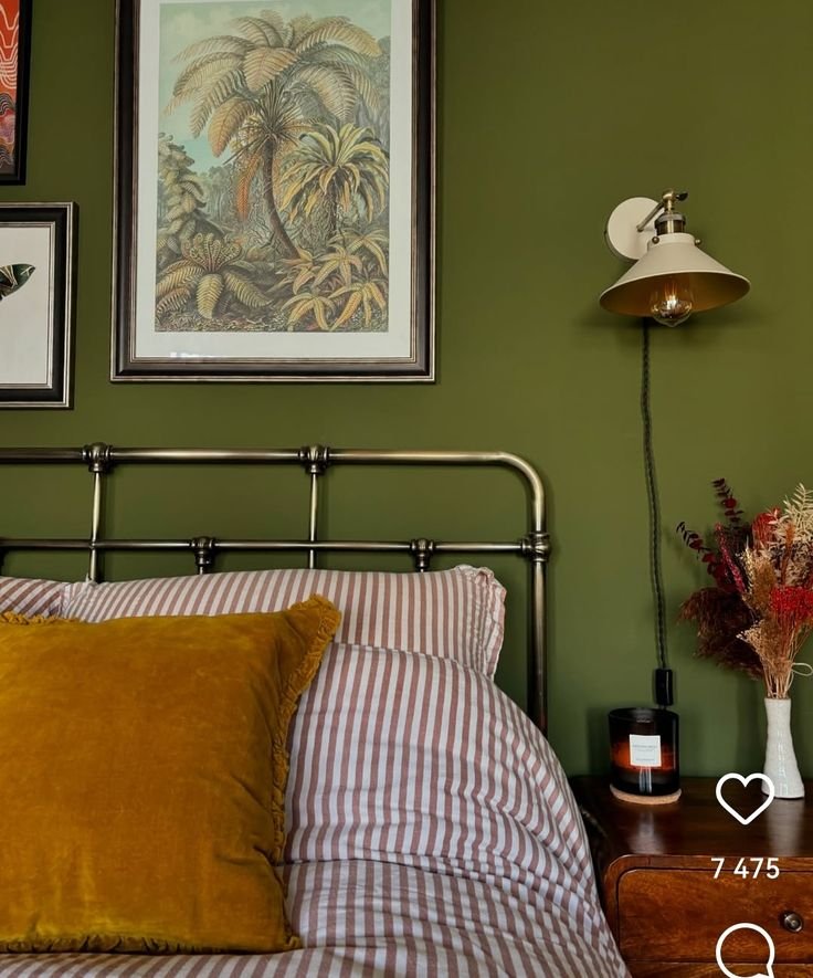 Chambre ado kaki industriel gris