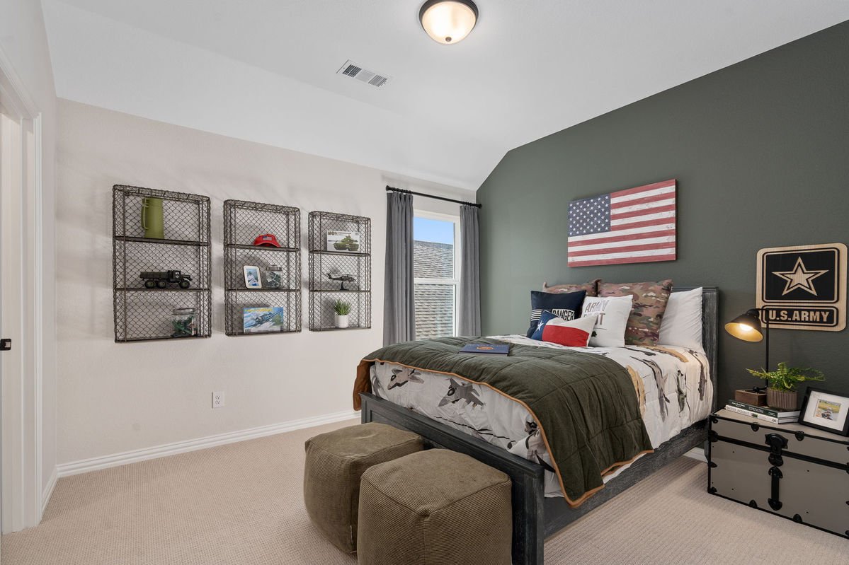 Chambre ado style militaire kaki industriel