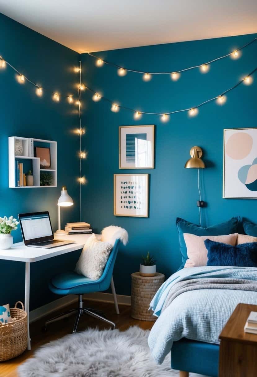 Chambre bleu canard ado fille ou garcon