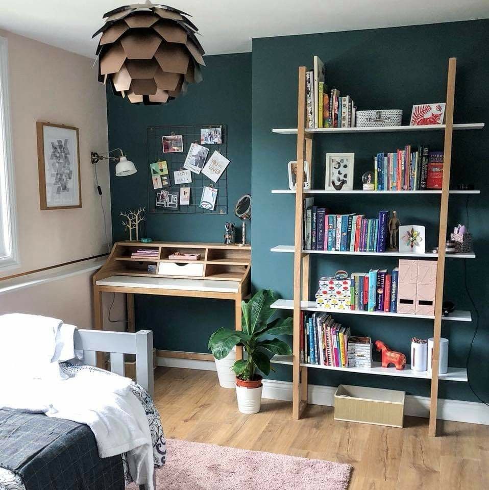 Deco bleu canard chambre ado