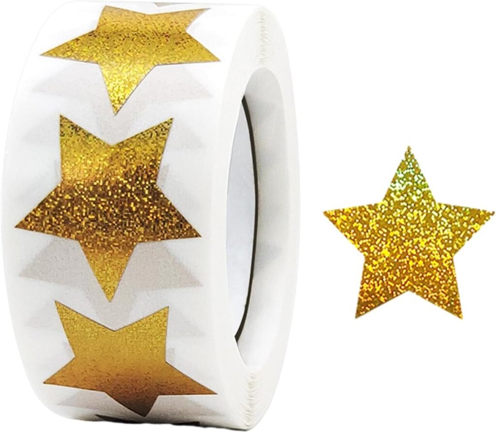Stickers etoiles brillants a coller au mur