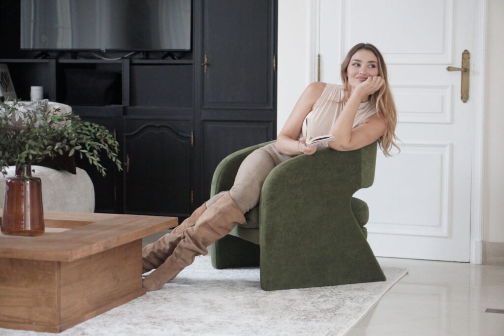 Le salon de So Andy fauteuils verts