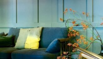 Couleur deco salon vert pomme et emeraude reussi