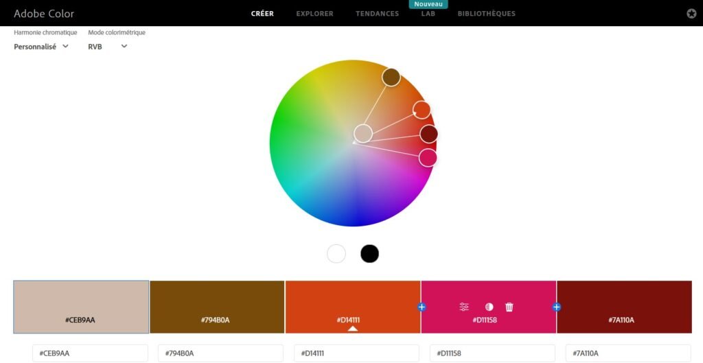 Palette similaire personnalisée