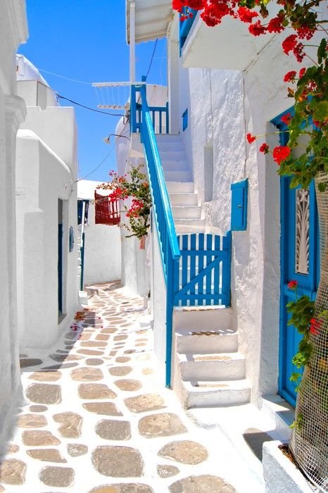Paysage de Mykonos technique pour harmoniser facilement les couleurs deco