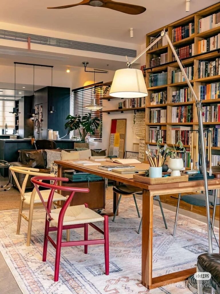 Stop a la regle des trois couleurs en deco exemple salle a manger colore et chaleureuse