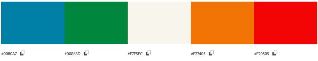 Palette couleurs vives dopamine 2